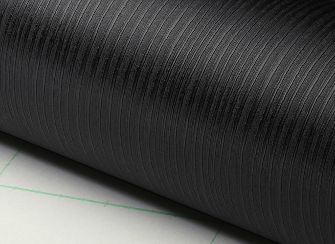 Black Textured Wood Interior Film