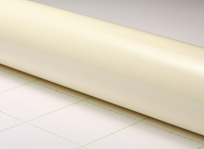 Cream White Gloss Vinyl Wrap