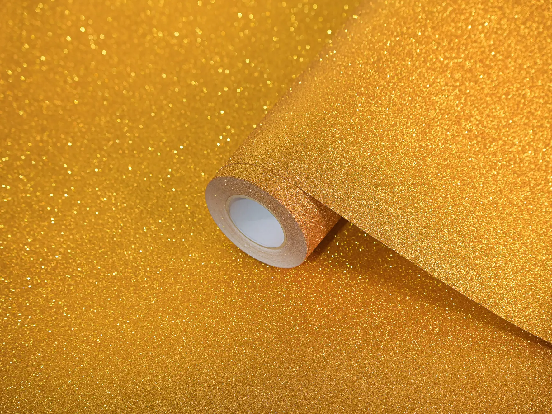 Golden Yellow Glitter Vinyl